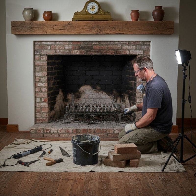 Brick Mantel Repair